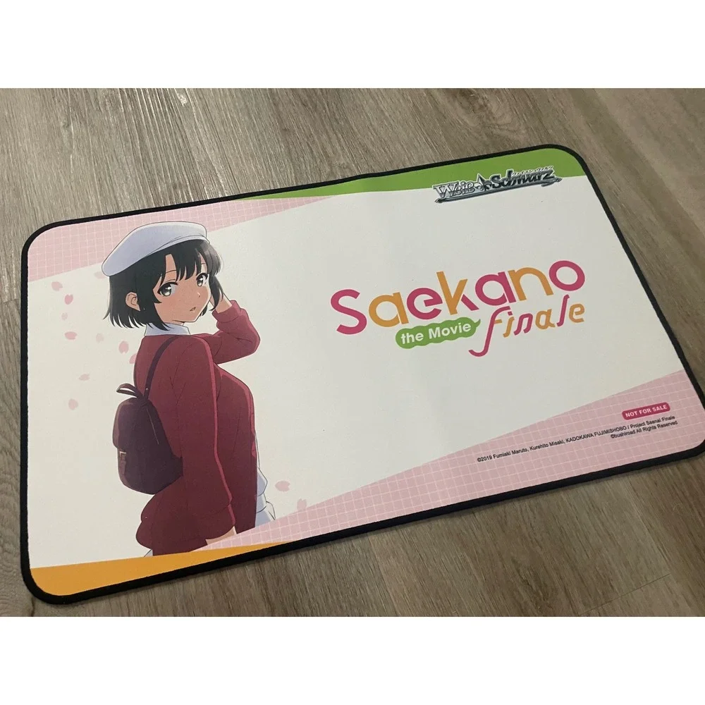 Weiss Schwarz Saekano Finale Megumi‎ Kato Playmat TCG Card Game Desk Mat Promo
